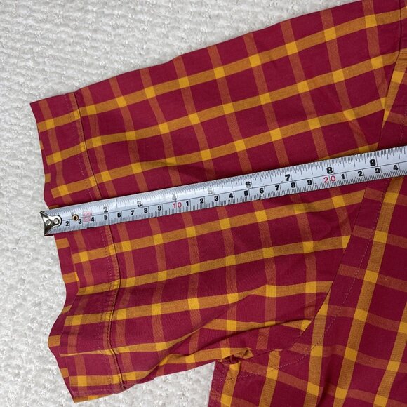 VTG Pierre Balmain Men’s Short Sleeve Plaid Button Up Shirt Size 5 France Made - Picture 13 of 16